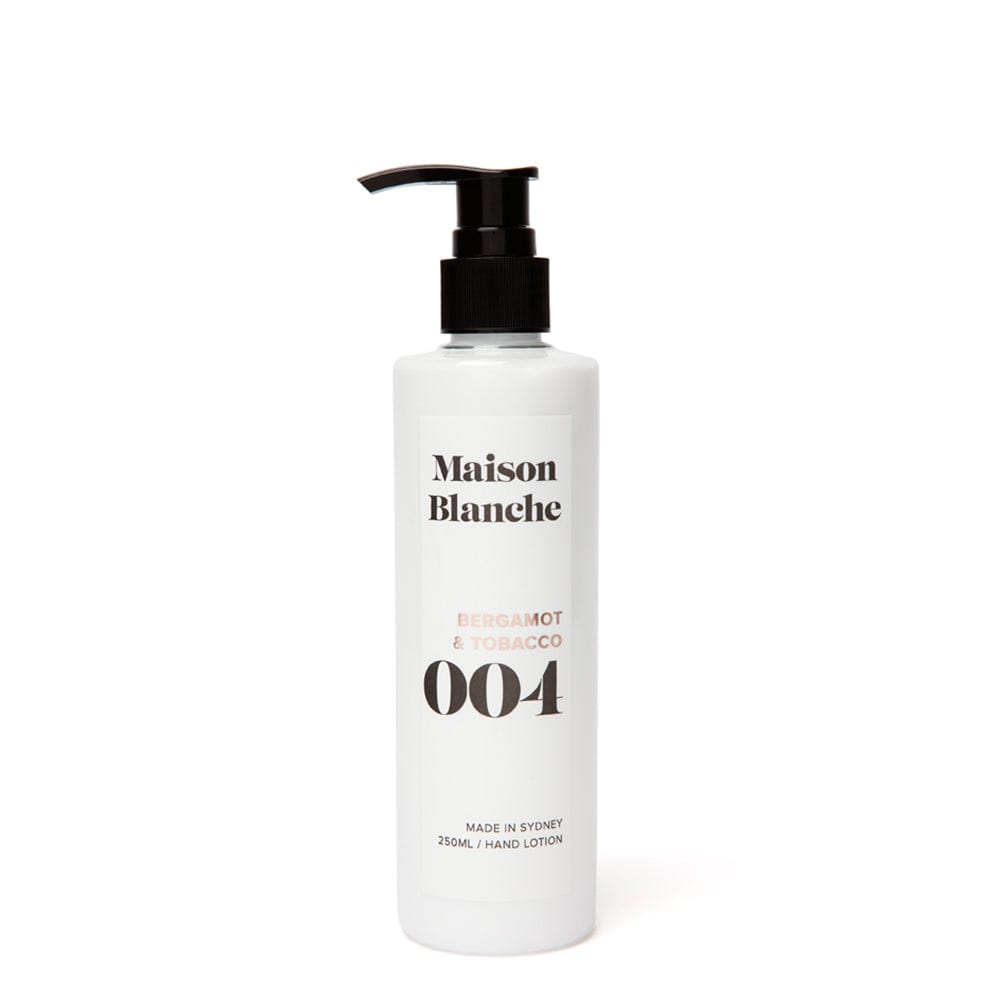 BLOOMHAUS MELBOURNE Bergamot and Tobacco Maison Blanche Hand Lotion
